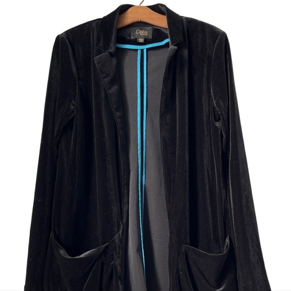 Open Velvet Picketed t Stretch Blazer